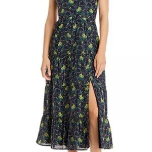 Paige Tamika Dress - Floral Black - Size L